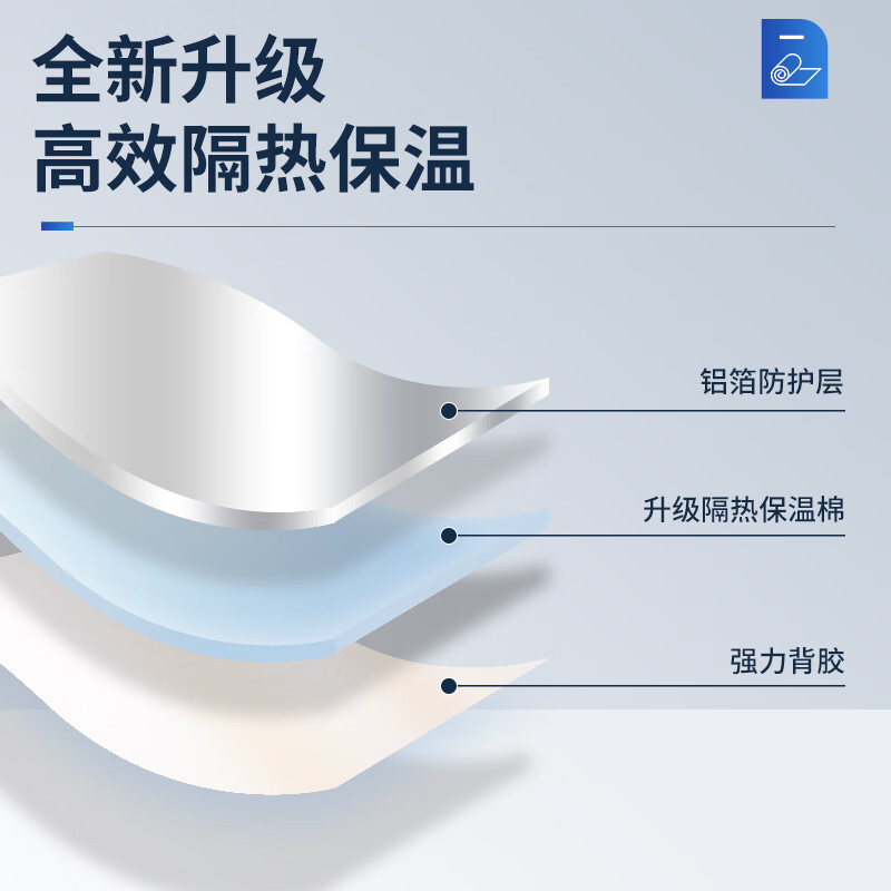 绿蔓（Lm）彩色隔热棉耐高温楼顶隔热板自粘防水隔热材料屋顶防晒阳光房保温 米白色10mm方格铝板自粘1平