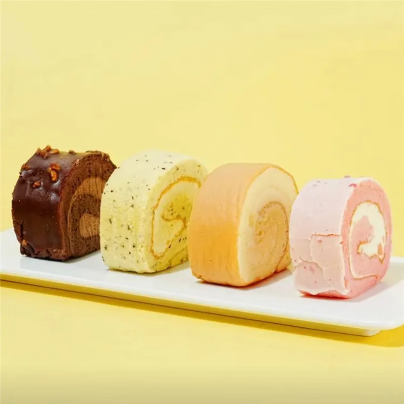 日月潭瑞士卷巧克力10片/盒 混合口味糕点 五拼梦龙卷720g/10块装 720g*1盒