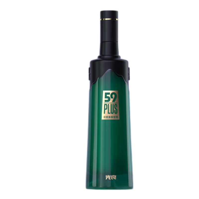 光良59plus新款白酒52度45.8度浓酱兼香型500ml*固态酿造纯粮食光瓶酒 45.8度 500mL 2瓶 59PLUS版 两瓶