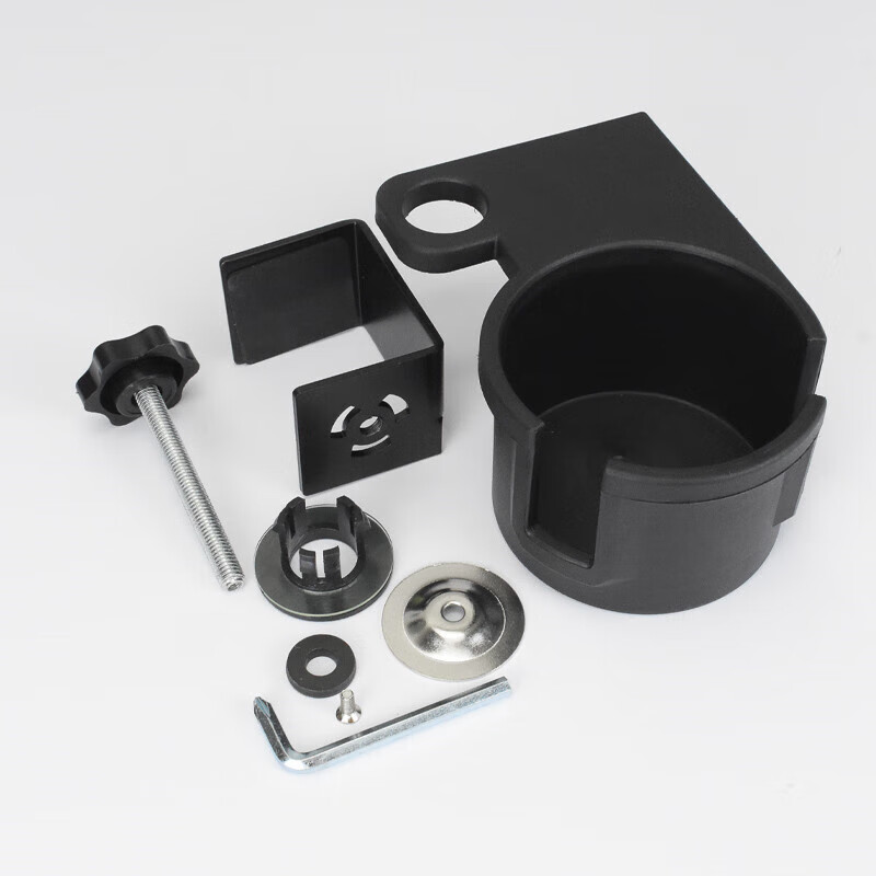 科语电脑桌水杯架桌边杯架办公室桌面收纳旋转固定水杯架水杯夹支架电