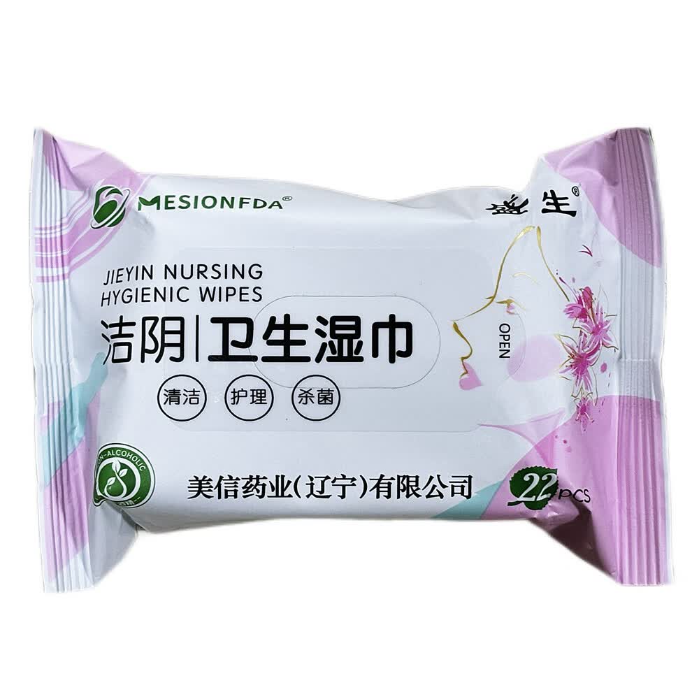 盛生 洁阴卫生湿巾 22片/袋 清洁护理杀菌 1袋