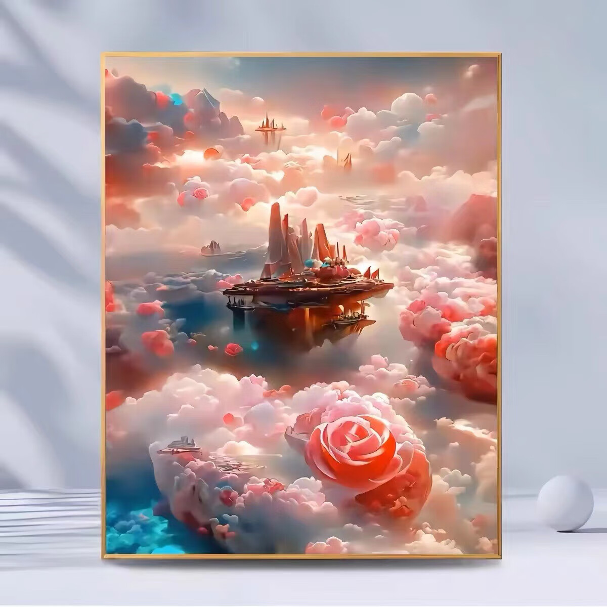数字油画diy填色简约丙烯画高级感装饰画 xt-175 精美30*40实木内框