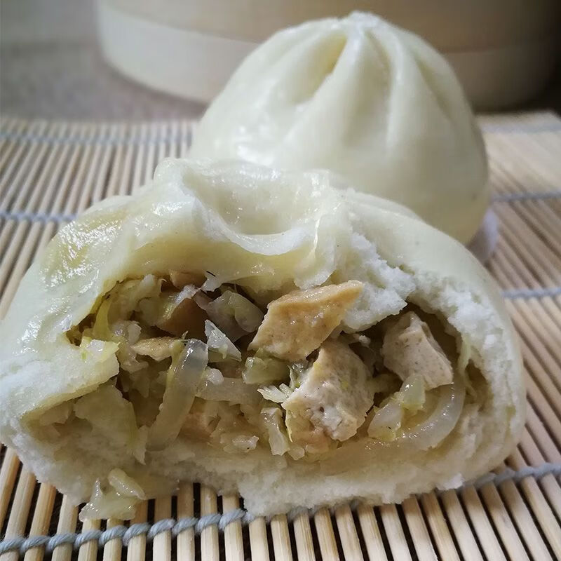 禾善恒州山东清真胡萝卜包子素菜包白菜豆腐粉条速冻早餐半成品速食