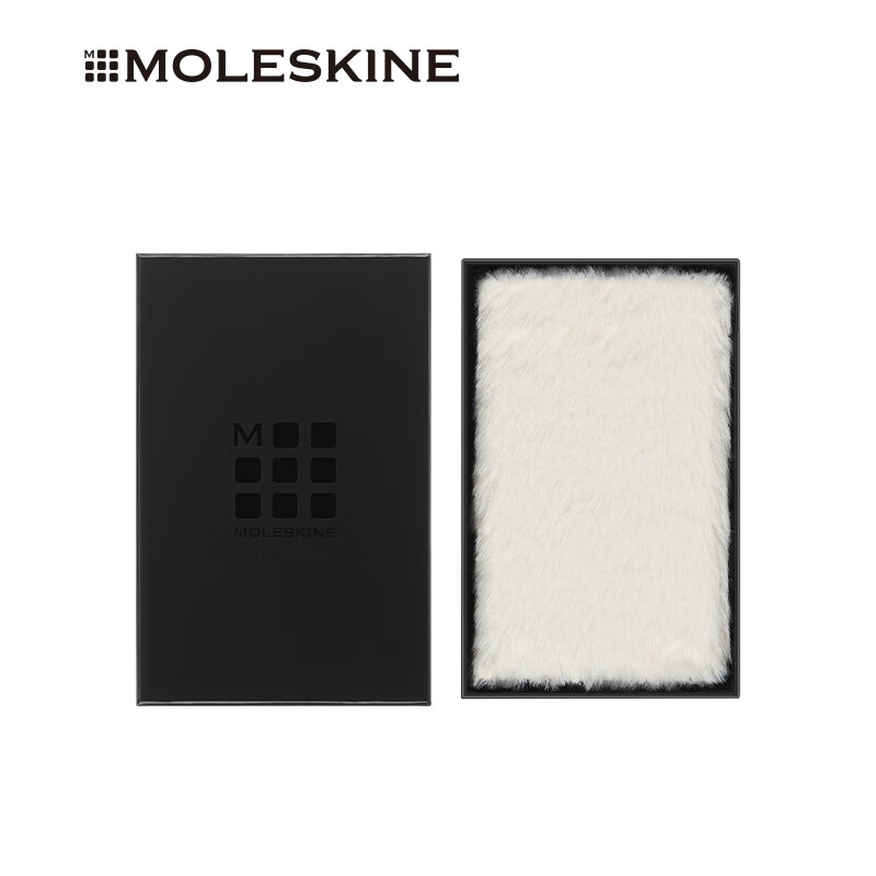 MOLESKINE意大利 柔软系列笔记本人造毛皮封面迷你型纯白书写办公文具礼盒装 送礼佳选