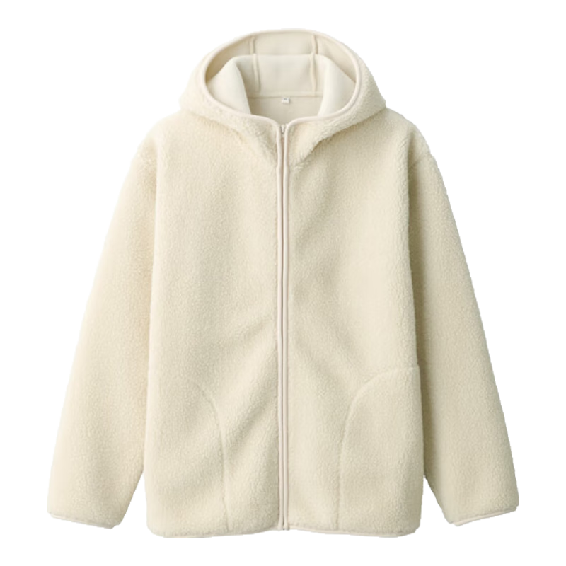 MUJI Ůʽ ��ëץ�� ��ñ�� Ůҡ�������׶������Ůװ BB2QOA4A ����ɫ XL(165/92A) 298Ԫ