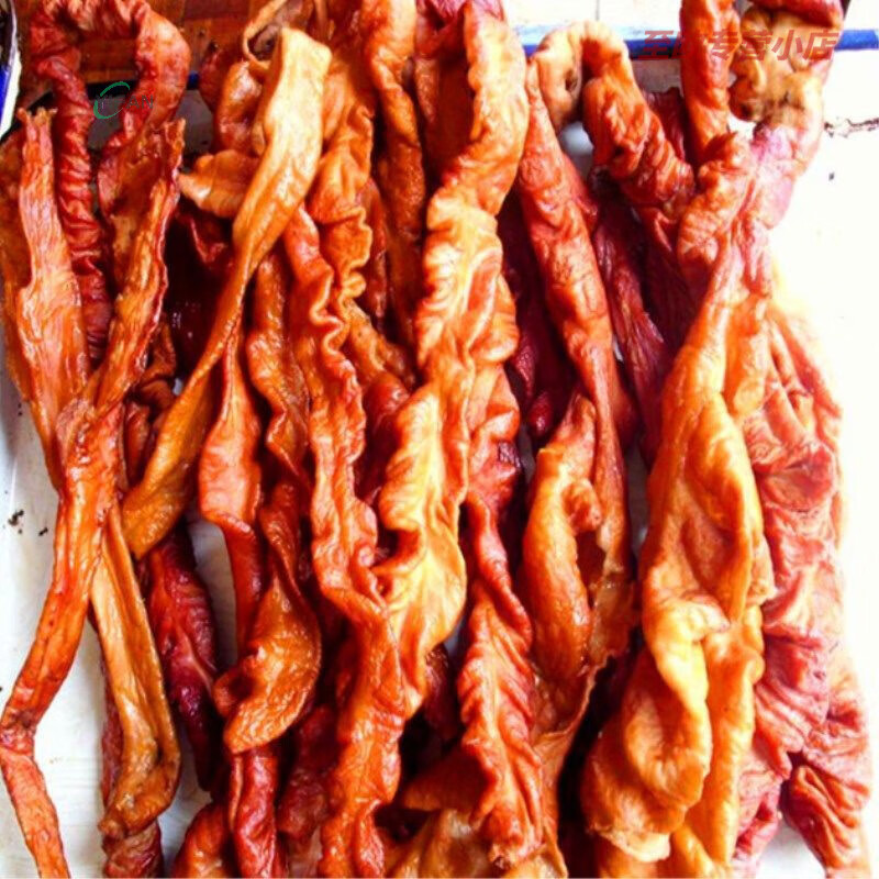 望蓝川猪大肠湖南特产腊肉腊味柴火烟熏腊肠腊猪肠子腊肥肠腊500g 腊