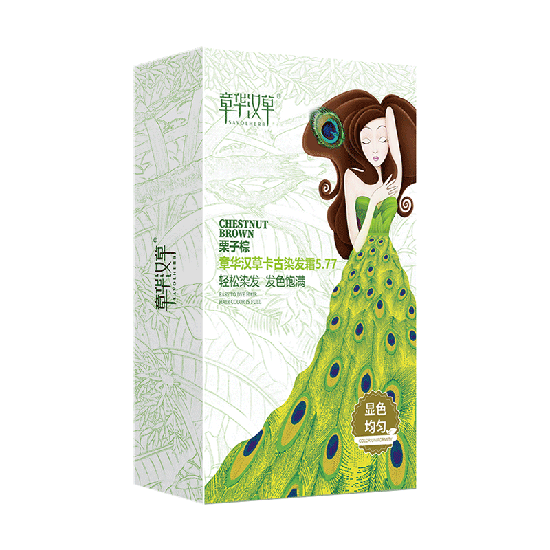 章華（SAVOL）漢草卡古染發(fā)霜142ml 栗子棕色（彩染顯色均勻染發(fā)劑染發(fā)膏）