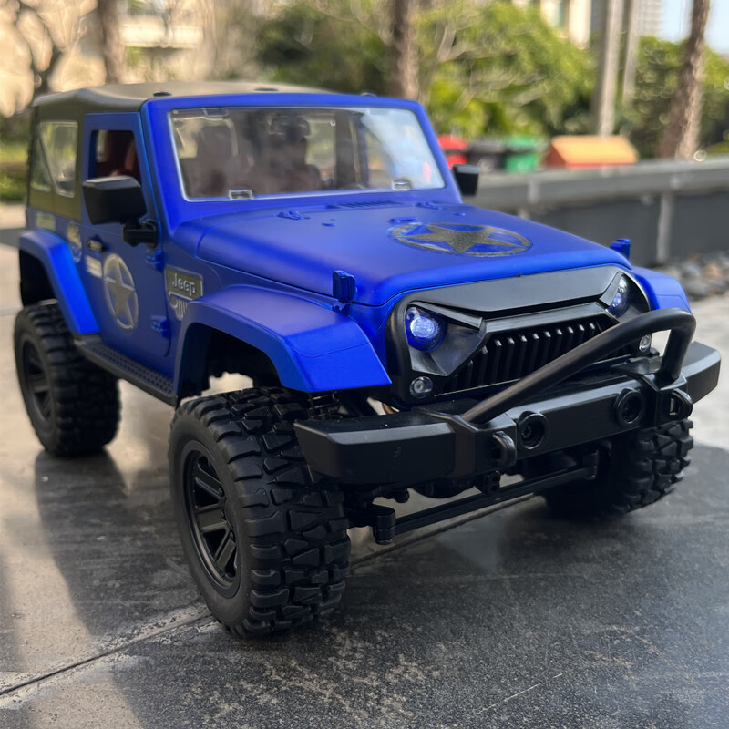 伟力牧马人遥控车越野车rc攀爬车jeep吉普四驱儿童男孩玩具车模型