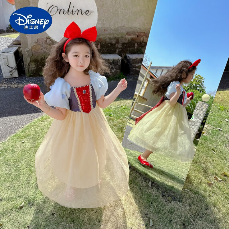 迪士尼(disney)女宝宝连衣裙夏装洋气女童白雪公主裙甜美婴儿童迪士尼