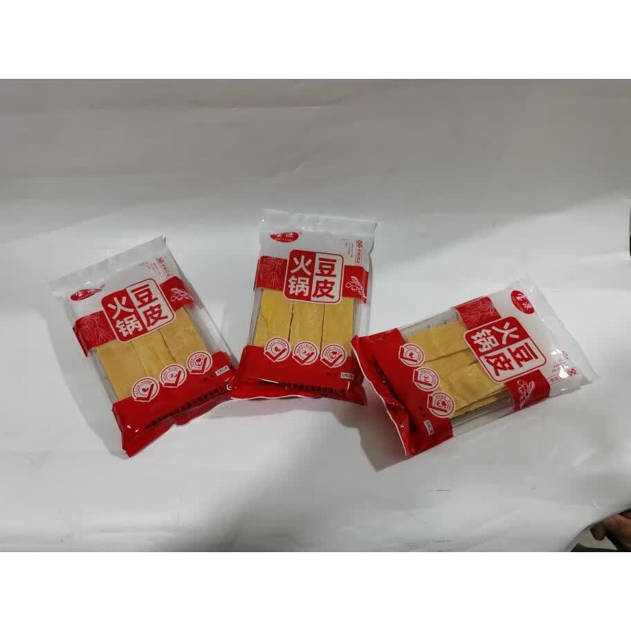 隽辰堂宝源火锅豆皮免切豆腐皮干货豆筋火锅豆皮油豆皮整箱包装120克