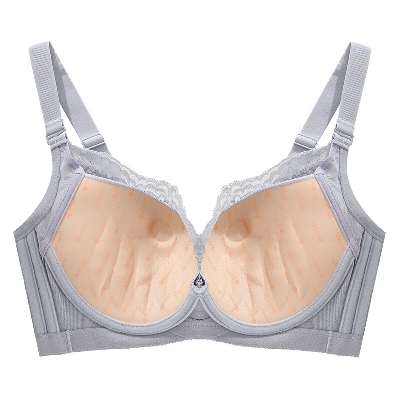 浪漫春天 romantic·spring性感蕾丝舒适四排扣软钢圈文胸b厚c中薄