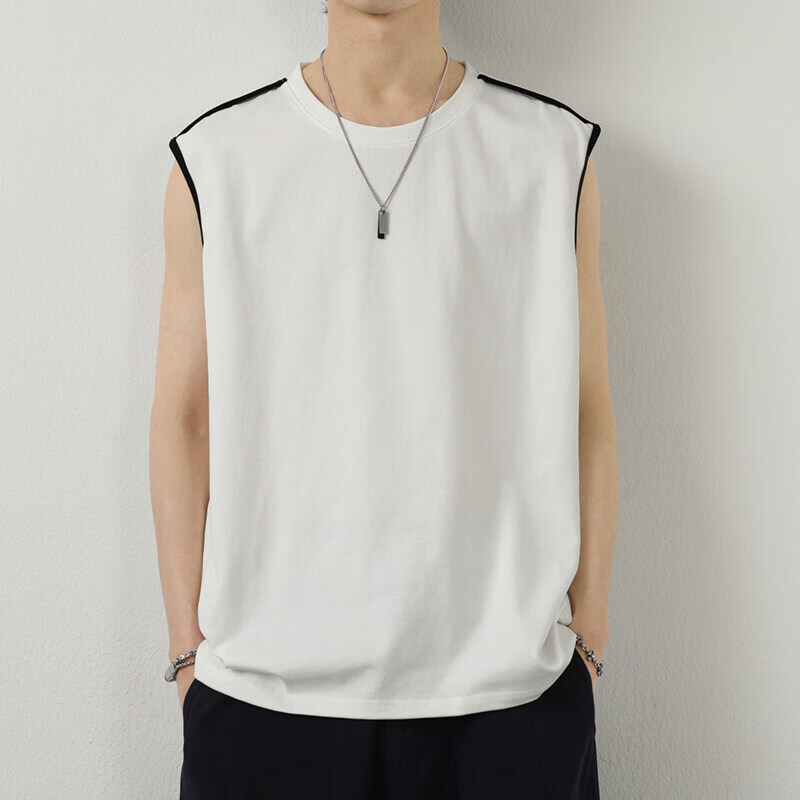 猫人(miiow)男士背心2件夏季莫代尔背心男无痕无袖运动休闲随心裁打底