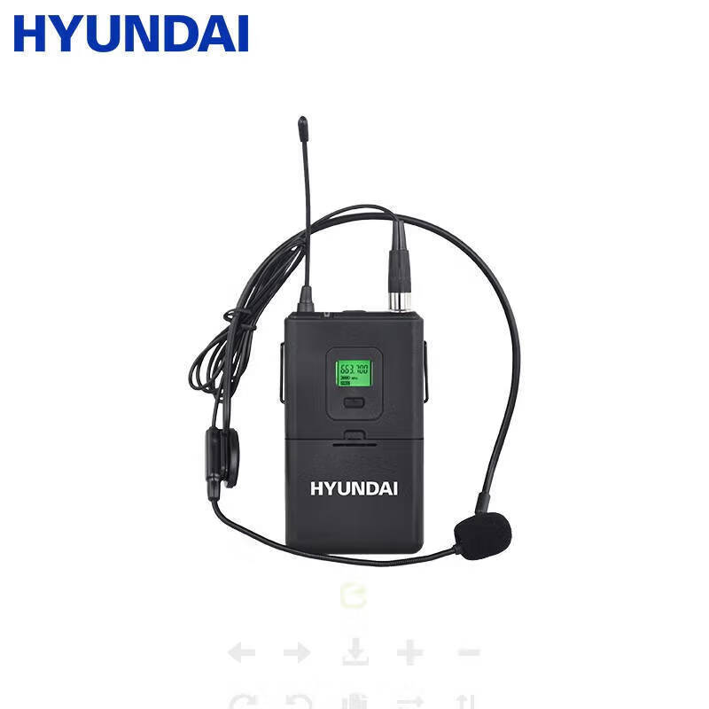 HYUNDAI现代HU4\/HU8一拖四一拖八无线话筒 会议桌面鹅颈麦会议主持舞台演出麦克风 会议专用丨1拖8自由搭配