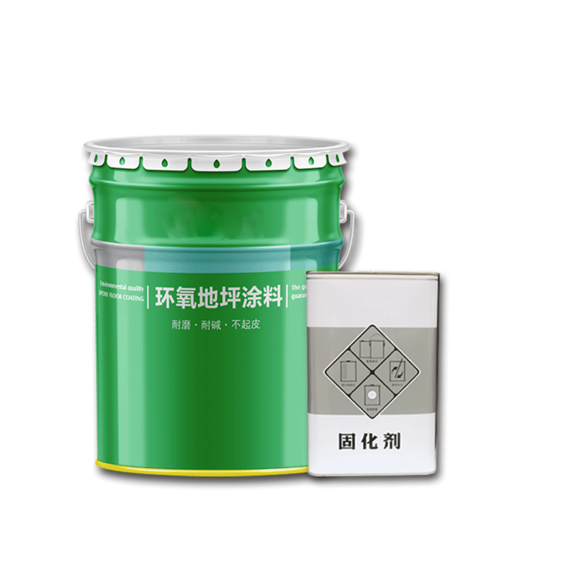 地坪漆水泥地面漆地下室地坪漆耐磨耐碱环氧树脂地坪油漆 艳绿色20kg