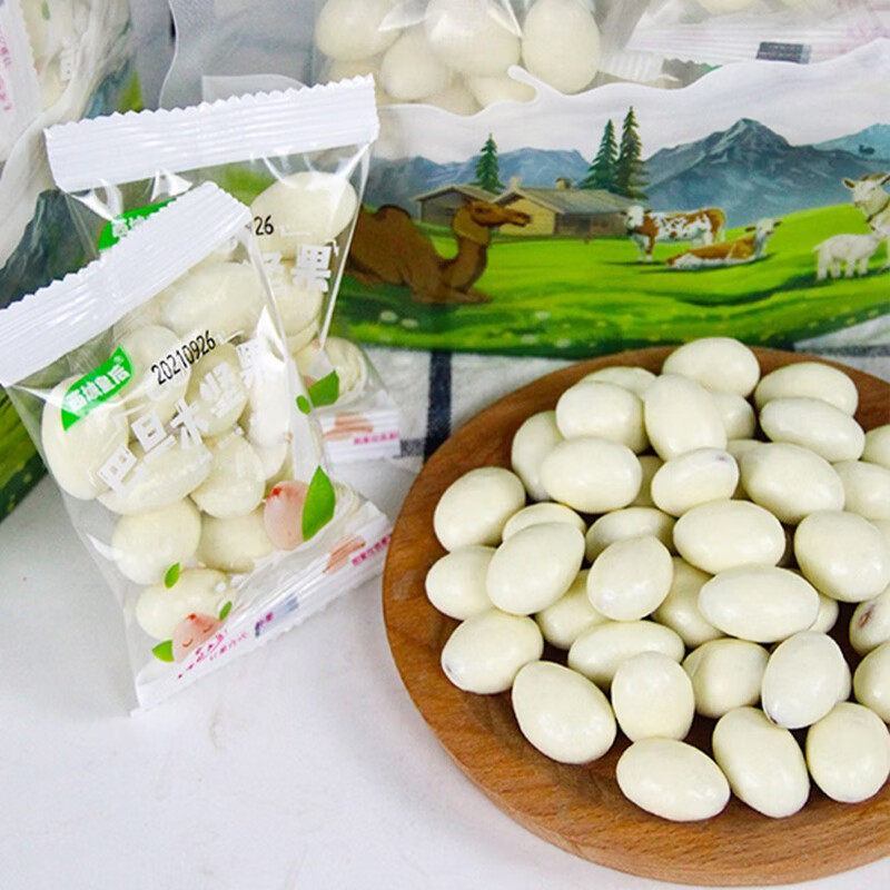 牧民人家新疆特产酸奶巴旦木杏仁500g/袋坚果 酸奶巴旦木500g*1袋