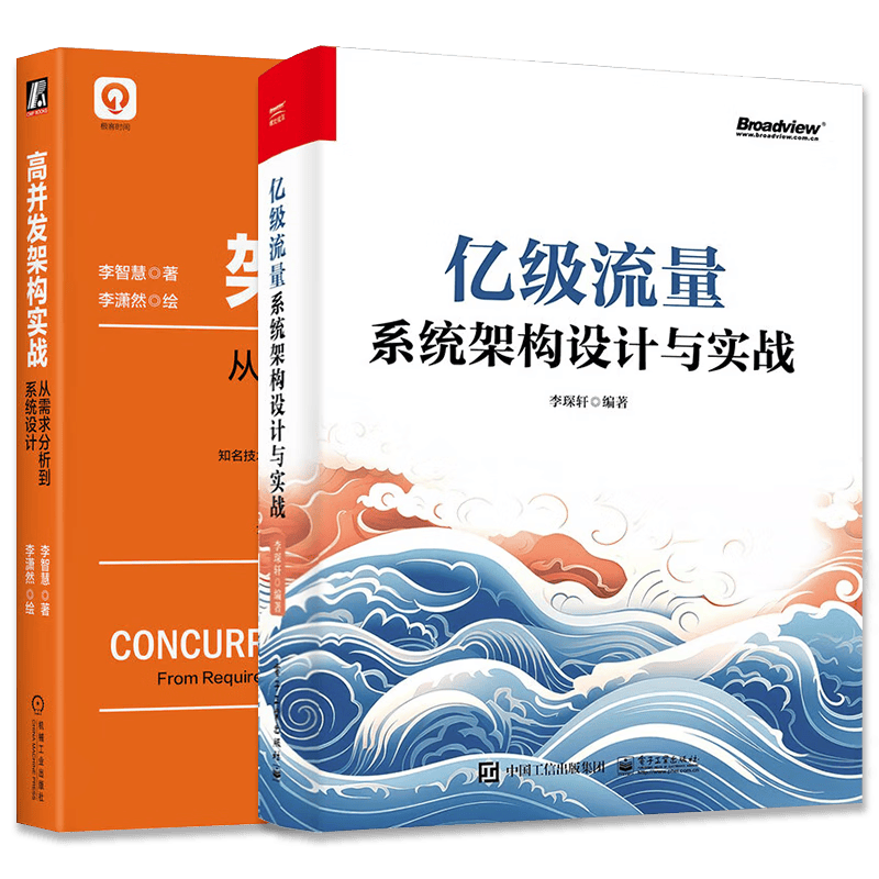 亿级流量系统架构设计与实战+高并发架构实战 套装二册