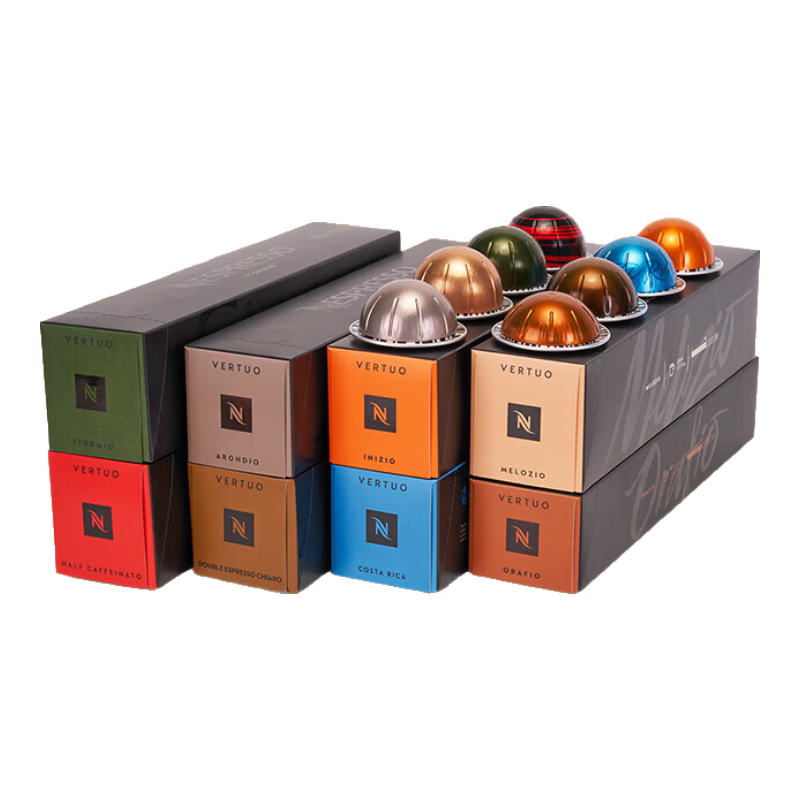 Nespresso【周四直播限量加贈】奈斯派索膠囊咖啡美式大杯厚萃黑咖啡進口 80顆裝（僅適配Vertuo咖啡機）