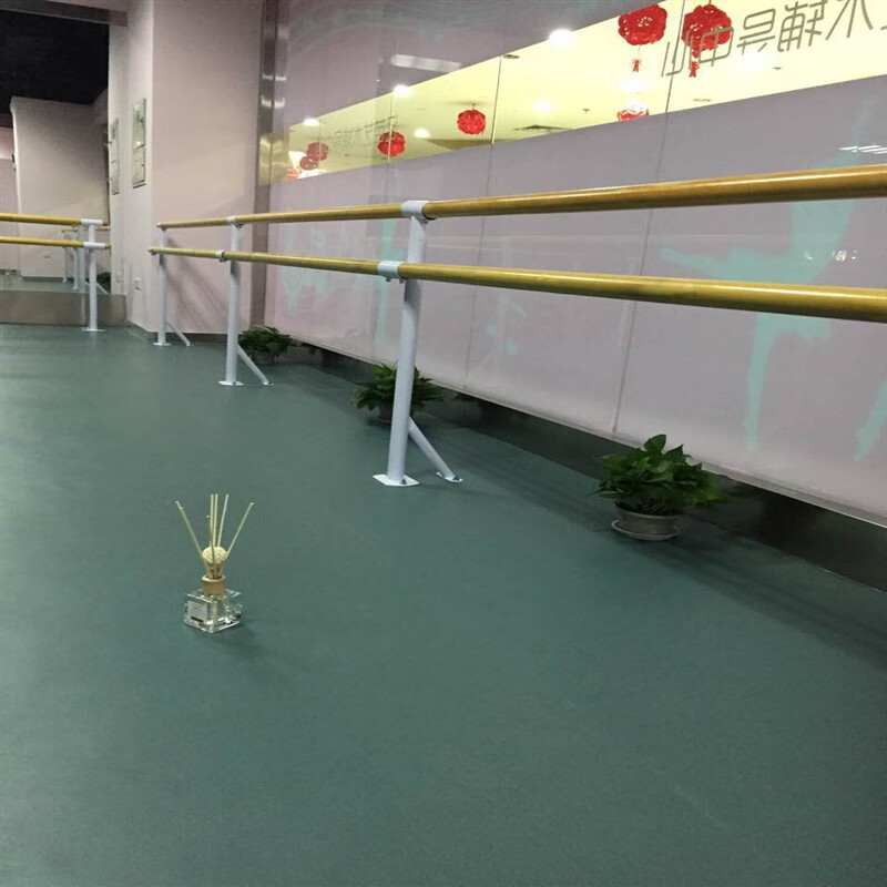 歌扬聚双层固定高度可定做高度地面固定舞蹈把杆舞蹈房专用压腿杆 8米