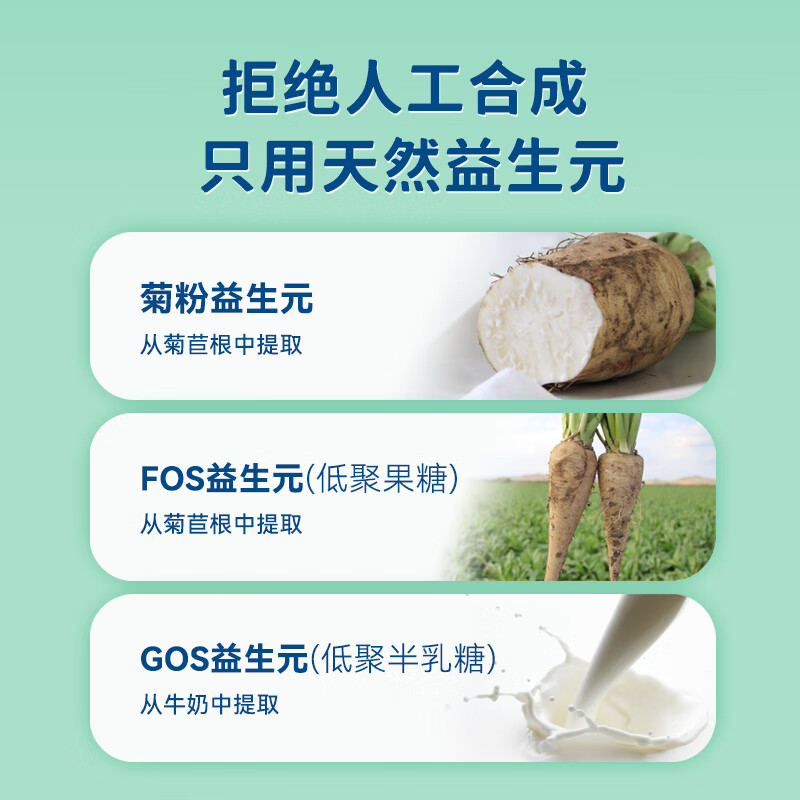维乐夫【顺丰】益生元型膳食纤维 菊粉 低聚果糖 低聚半乳糖5g*30条/盒 蓝色