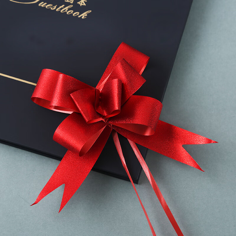 云舵中号磨纱款蝴蝶结手拉花彩带扎花礼品盒包装花店材料礼物婚庆装饰