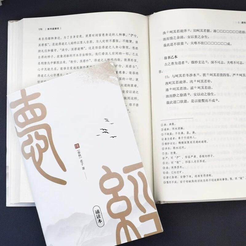 道德经帛书版国学易经德道经全2册校注原文译文注释马王堆帛书竹简版赵孟俯小楷抄写诵读本国学经典书籍详情图