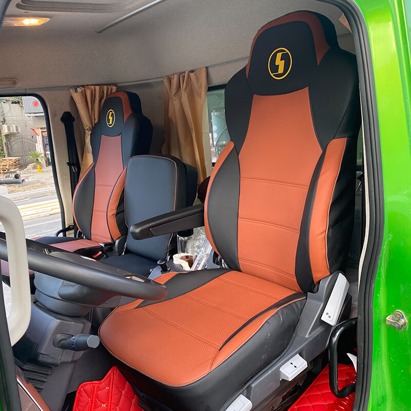 启沅陕汽轩德翼6座套全包围四季通用轩德翼6翼3座垫x6驾驶室内饰 黑加