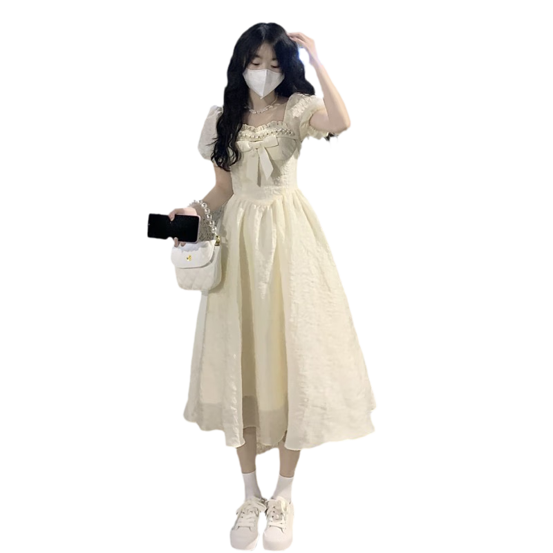 希尾洛丽塔公主裙成人法式初恋森系白色连衣裙女夏季仙女礼服蓬蓬在逃