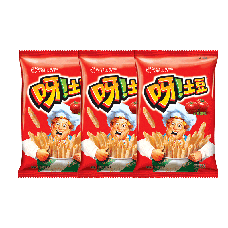 薯条多口味大包网红办公室吃货零食小吃休闲食品 【70g3包】好丽友呀!