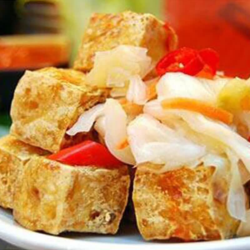 虎钢馋台灣白色臭豆腐经典新鮮白豆腐生胚特色小吃45片/包年货
