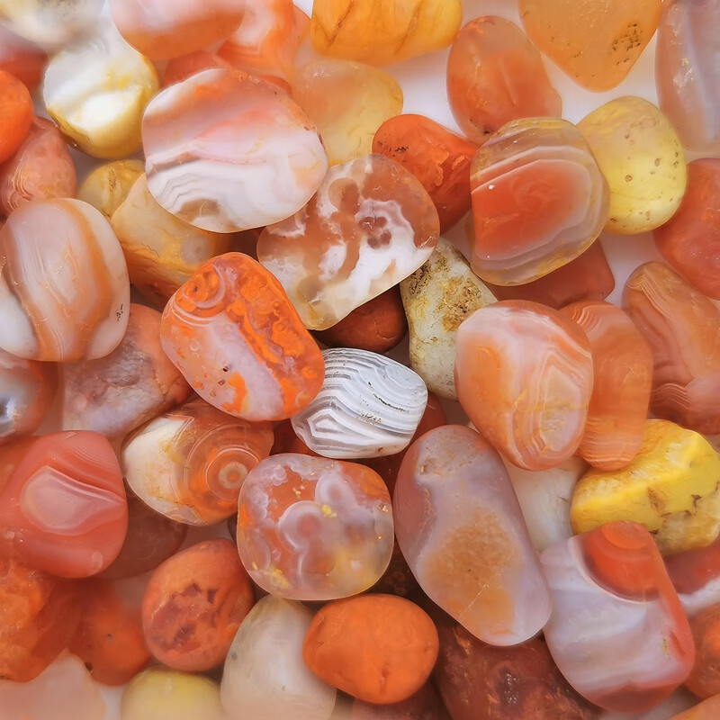 pie2024新款玛瑙原石籽料雨花石天l然碎石长江石奇石鱼缸石三峡石石