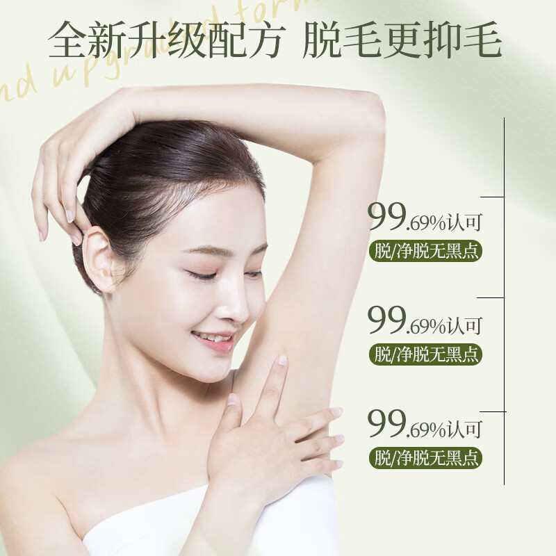 海洋主义 SOCUS脱毛膏私处私密处四肢腋下腋毛腿部学生男女全身 脱毛膏 250g 1瓶 +刮板 三重植萃配方 敏肌更安心