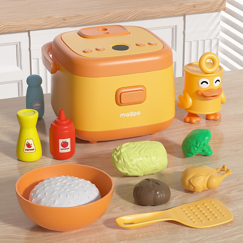 厨房过家家做饭玩具宝宝仿真厨具3一6岁男女孩生日礼物 喷雾电饭煲