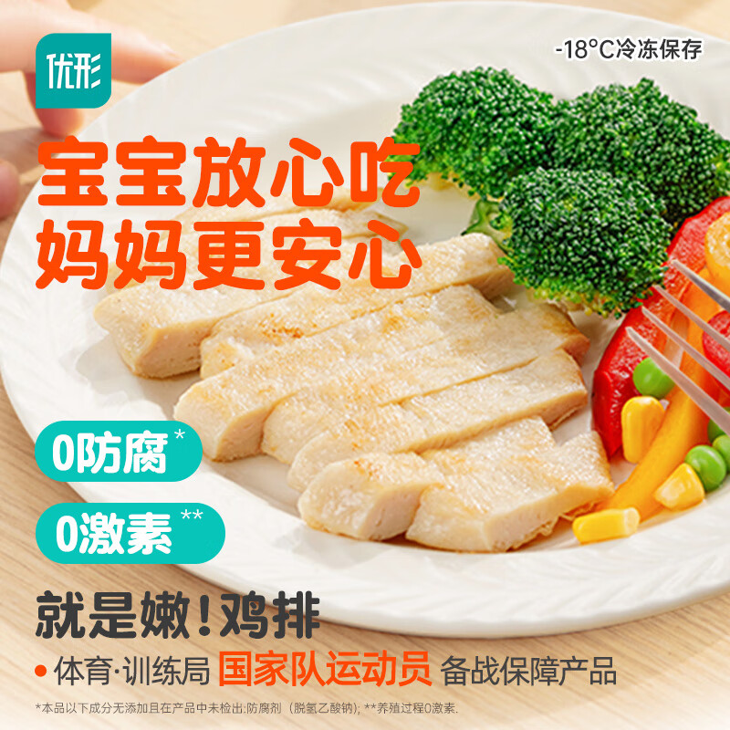 优形鸡排鸡胸肉 低脂健身代餐 轻食低脂高蛋白 方便速食充饥代餐营养 【2斤】原味*5袋+蒜香黄油*5袋