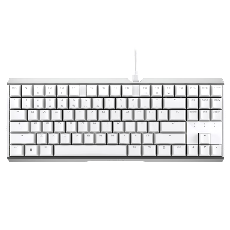 CHERRY 樱桃 MX BOARD 3.0S TKL 87键 有线机械键盘 正刻 白色 Cherry红轴 无光