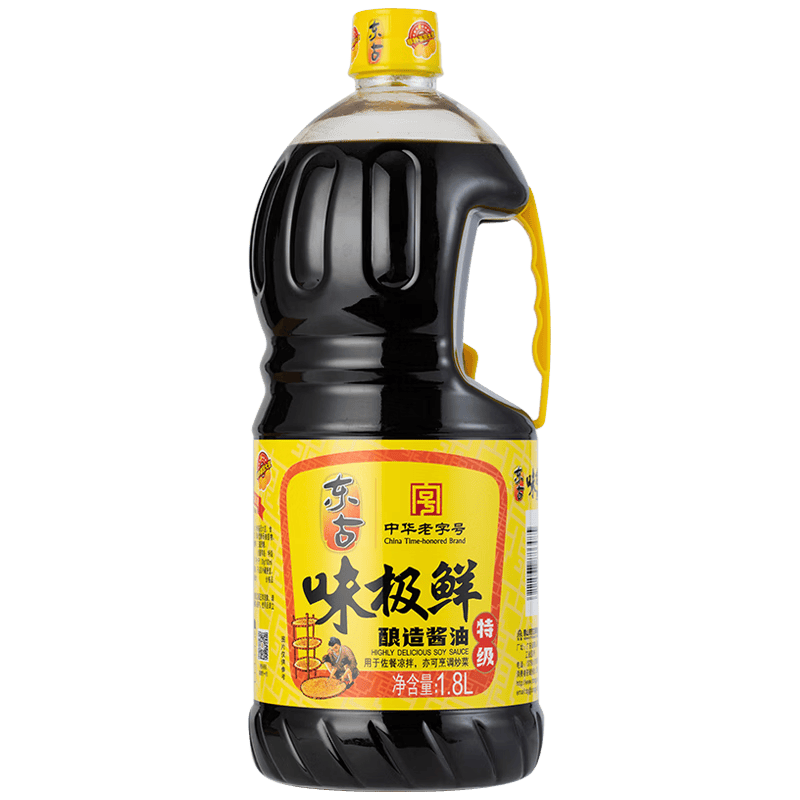 東古 味極鮮醬油【特級生抽】1.8L 釀造醬油 炒菜烹調(diào)提鮮