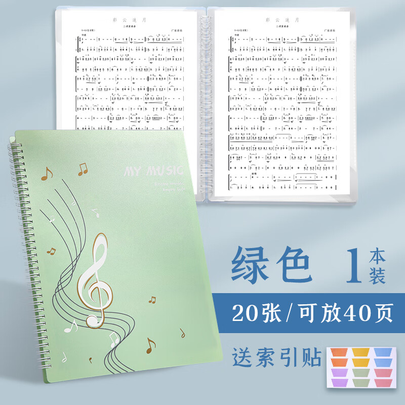 天鹅(swan)乐谱夹文件夹谱夹子不反光可修改透明插页架子鼓钢a4琴谱子