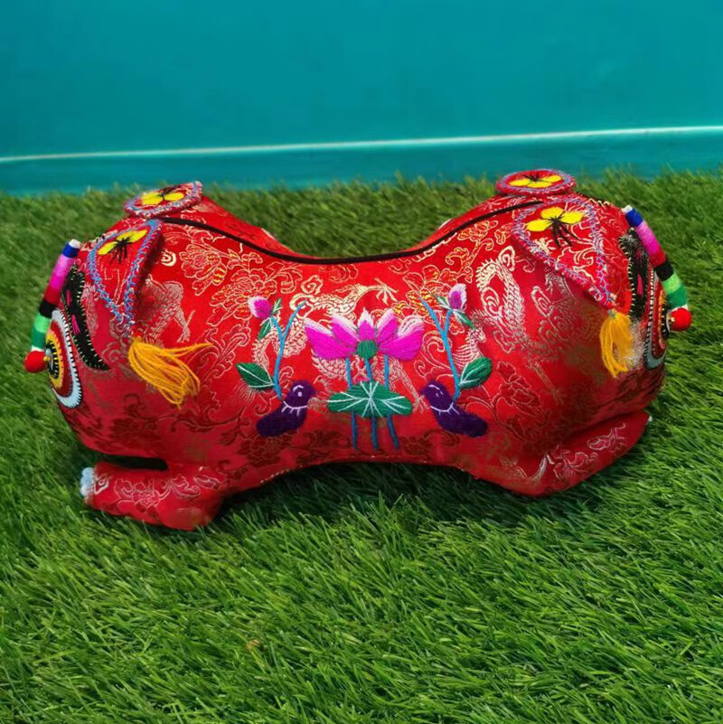 卡佰索虎头枕布老虎民间工艺品宝宝老虎枕头婴儿满月百天小老虎手工