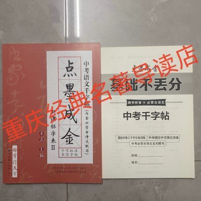 2024新版点墨成金初中语文千字帖同步练习字帖决胜中考语文千字帖