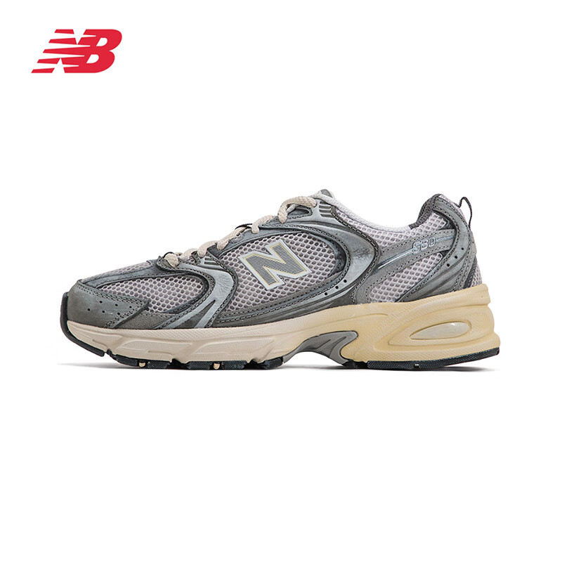 NEW BALANCE NB MR530系列老爹鞋男鞋女鞋夏季復古低幫百搭休閑運動(dòng)鞋 MR530TG-D 38 （腳長(cháng)23.5cm）
