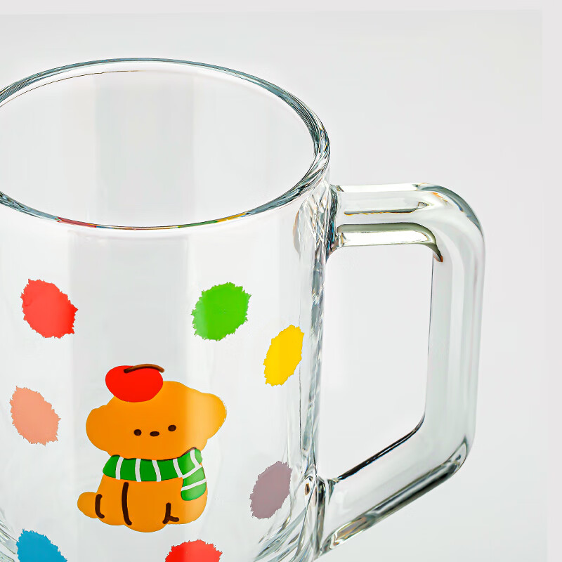 乐唯诗高颜值冰霸玻璃杯喝水杯子男女生超大容量冰美式咖啡杯家用奶茶杯 冰霸吸管杯【泰迪绿】620ml1只