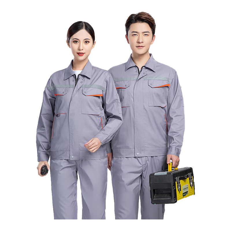 保羅嵐芝防靜電工作服套裝夏季薄款長(zhǎng)袖電工電焊工廠車間工地工程服定制