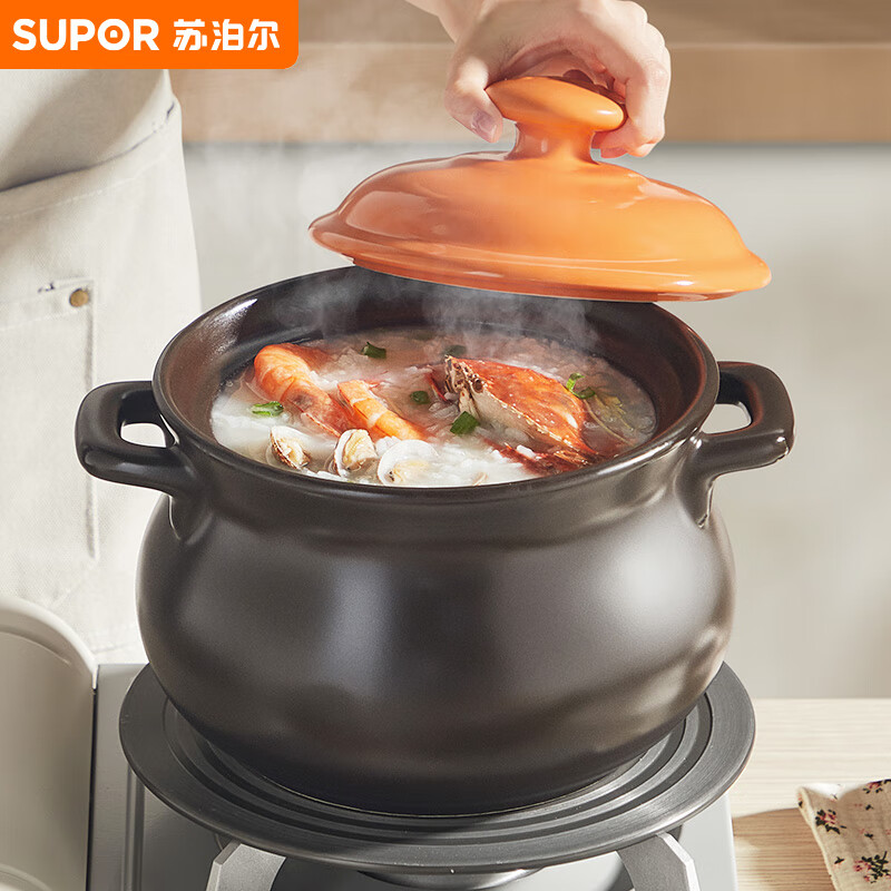 苏泊尔 SUPOR 砂锅汤锅炖锅4.5L新陶养生煲惠系列陶瓷煲EB45MAT01使用感如何?