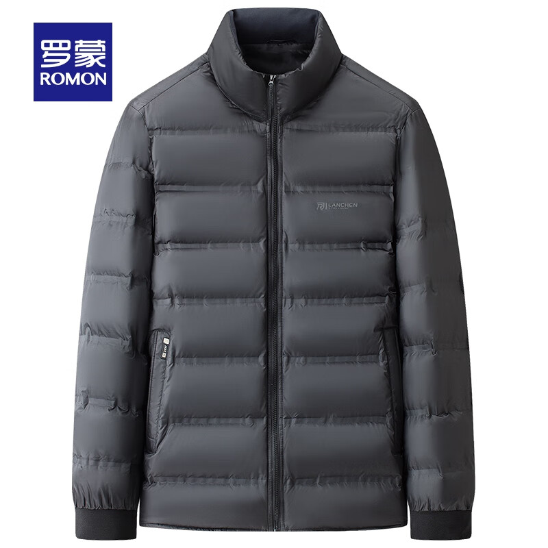 罗蒙（ROMON）一衣五穿可拆卸内胆连帽鹅绒羽绒服男士冬款中长款保暖加厚外套 7Y147Q26藏青色 185(适合160-180斤)