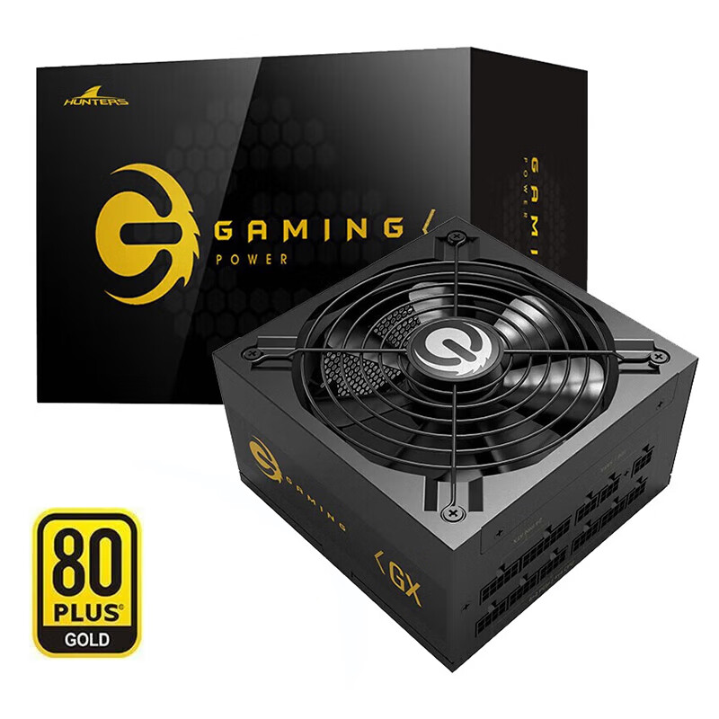 长城（Great Wall）猎金GAMING系列80PLUS金牌全模组全电压机箱主机台式机电脑电源 GX 850W金牌全模组 黑色