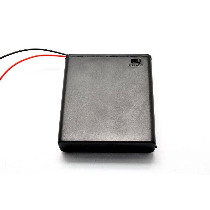 taotimeclub 电池盒 四节五号带开关 带盖子 可装4节5号电池 带粗线