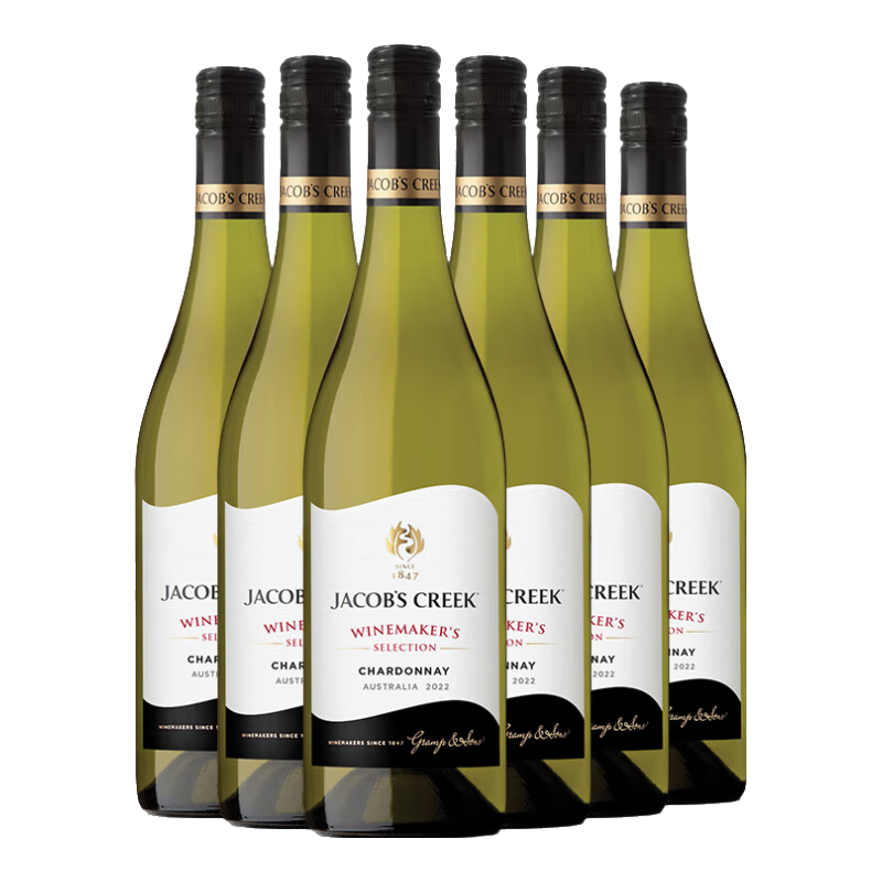 杰卡斯釀酒師臻選霞多麗白葡萄酒750mL澳洲紅五星原瓶進口紅酒 年貨送禮 釀酒師臻選霞多麗干白750六支
