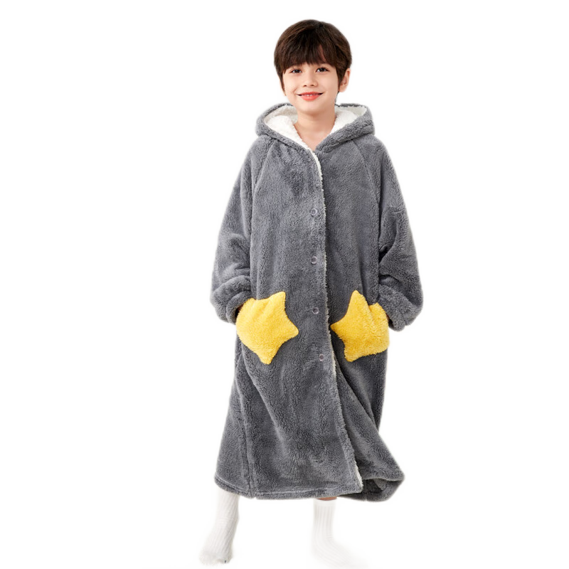 ���ڲ�����è�ˣ�MiiOW����ͯ������ԡ��Ůͯ˯�¼Ӻ񱦱�˯��ɺ�����д���ͯװ�ﶬ�� ǳ�� ����ҹ�ر��� 160cm��145-155cm��70-95�