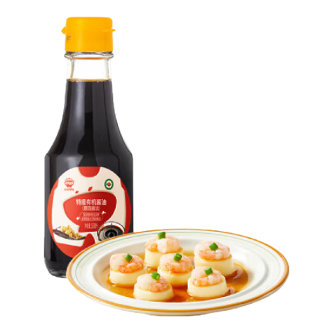 秋田满满特级有机酱油 零添加减盐调味拌饭料品儿童宝贝减钠酱油 有机酱油150ml