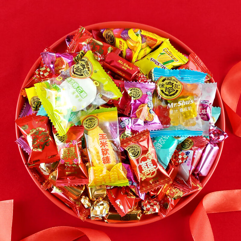 徐福记酥心糖什锦糖结婚庆糖果喜糖5斤散装软硬混合口味零食年糖 混合