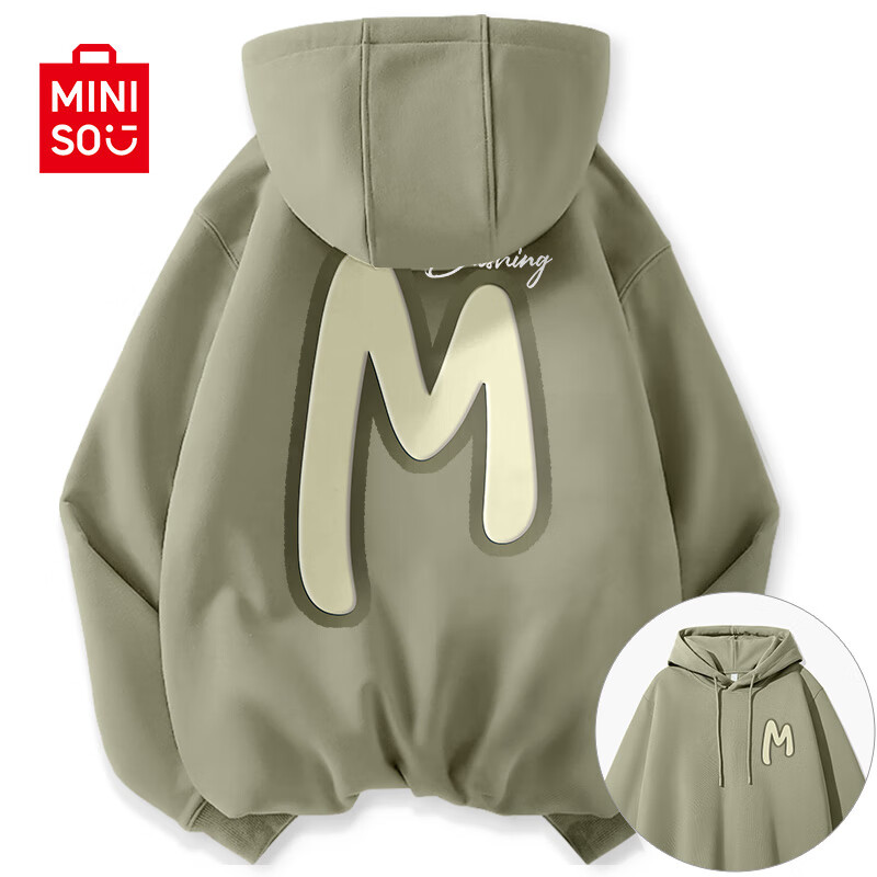 ���ڲ�����������Ʒ��MINISO��oversize��ʽ������ñ����������������ճ����д���ins����ñ�� �����(������ĸ�ر�_�󱳱�) S 165 (Ʒ���ϸ�)
